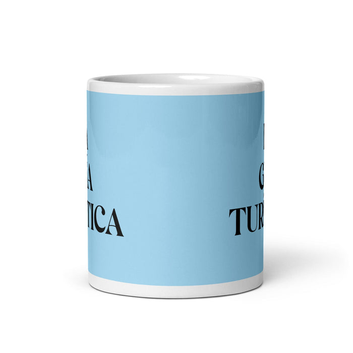 La Guía Turística The Tour Guide Funny Home Office Work Coffee Mug Mexican Spanish Pride Gift White Glossy Cup Sky Blue Card Mug Mexicada