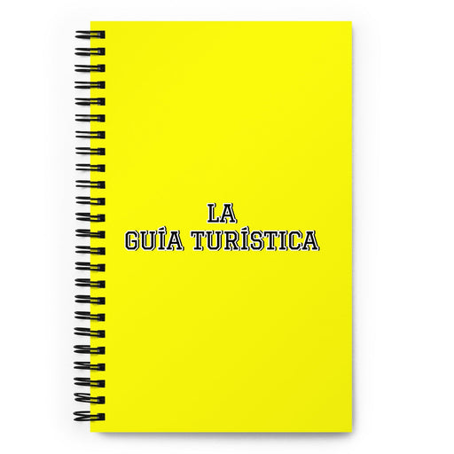 La Guía Turística The Tour Guide | Yellow Spiral Notebook, 140 Dotted Sheets | Funny Gift Idea Home Office Work | Mexican Spanish Pride Gift Mexicada