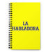 La Habladora The Talker | Yellow Spiral Notebook, 140 Dotted Sheets | Funny Gift Idea Home Office Work | Mexican Spanish Pride Gift Mexicada