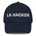 La Hacker The Hacker Mexican Spanish Pride Gift Regalo Dad Hat Mexicada Navy