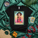 LA HINDU Loteria Card T-Shirt, Cute Cartoon Style Indian Girl Graphic Tee, Mexican Bingo Game Inspired, Boho Aesthetic Unisex Shirt Mexicada