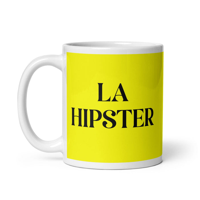 La Hipster The Hipster Funny Home Office Work Coffee Mug Mexican Spanish Pride Gift White Glossy Cup Yellow Card Mug Mexicada