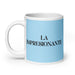 La Impresionante The Impressive One Funny Home Office Work Coffee Mug Mexican Spanish Pride Gift White Glossy Cup Sky Blue Card Mug Mexicada