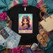 LA INDIA Loteria Card T-Shirt, Traditional Mexican Bingo Game Design, Cute Cartoon Girl in Headdress, Colorful Cultural Graphic Tee, Unisex Top Mexicada