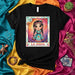 LA INDIA Women's Loteria Card T-Shirt Cute Cartoon Mexican Bingo Game Tee Number 12 Colorful Print Unisex Top Gift Mexicada