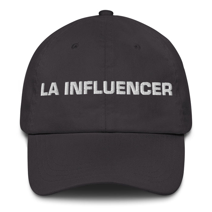 La Influencer The Influencer Mexican Spanish Pride Gift Regalo Dad Hat Mexicada Dark Grey