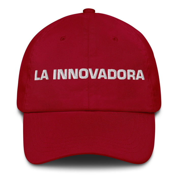 La Innovadora The Innovator Mexican Spanish Pride Gift Regalo Dad Hat Mexicada Cranberry