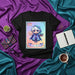 LA INTJ Loteria Card T-Shirt, Cute Anime Chibi Wizard Design, Tarot Style Personality Type Graphic Tee, Unisex Black Shirt, Gift for INTJ and Myers-Briggs Enthusiasts Mexicada