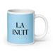 La Inuit The Inuit Funny Home Office Work Coffee Mug Mexican Spanish Pride Gift White Glossy Cup Sky Blue Card Mug Mexicada 20 oz