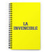 La Invencible The Invincible One | Yellow Spiral Notebook, 140 Dotted Sheets | Funny Gift Idea Home Office Work | Mexican Spanish Pride Gift Mexicada