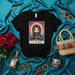 LA IRANÍ - La Loteria Card 13 Persian Girl Graphic Tee - Unisex Black T-Shirt with Iranian Inspired Art Print - Traditional Game Design Apparel Gift Idea Mexicada