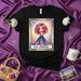 LA JAINA Cute Cartoon Girl with Pink Hair Mexican Loteria Card Number 12 Graphic Unisex T-Shirt Mexicada