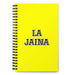 La Jaina The Girlfriend/Boyfriend | Yellow Spiral Notebook, 140 Dotted Sheets | Funny Gift Idea Home Office Work | Mexican Spanish Pride Gift Mexicada