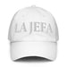 La Jefa The Boss Embroidered Athletic Hat | Empowerment, Leadership, Bold Sporty Style | J15 Mexicada White