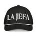 La Jefa The Boss Embroidered Classic Rope Cap | Empowerment, Leadership, Bold Fashion | J15 Mexicada Black/White