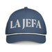 La Jefa The Boss Embroidered Classic Rope Cap | Empowerment, Leadership, Bold Fashion | J15 Mexicada Light Blue/White