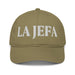La Jefa The Boss Embroidered Organic Baseball Cap | Leadership, Empowerment, Bold Style | J15 Mexicada Jungle