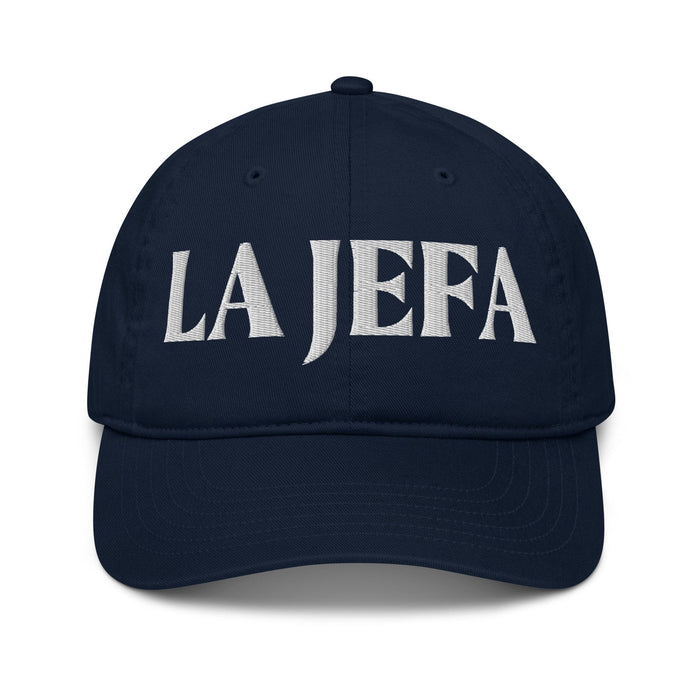 La Jefa The Boss Embroidered Organic Baseball Cap | Leadership, Empowerment, Bold Style | J15 Mexicada Pacific