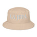 La Jefa The Boss Embroidered Organic Cotton Bucket Hat | Empowerment, Leadership, Bold Style | J15 Mexicada Stone
