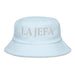 La Jefa The Boss Embroidered Terry Cloth Bucket Hat | Empower Your Inner Leader | J15 Mexicada Light Blue