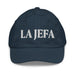 La Jefa The Boss Embroidered Youth Baseball Cap | Empowerment, Leadership, Bold Identity | J15 Mexicada Navy
