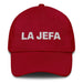 La Jefa The Boss Mexican Spanish Pride Gift Regalo Dad Hat Mexicada Cranberry