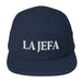 La Jefa The Boss Mexican Spanish Pride Gift Regalo Embroidered 5 Panel Cap | J15 Mexicada Navy