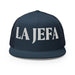 La Jefa The Boss Mexican Spanish Pride Gift Regalo Embroidered Trucker Cap | J15 Mexicada Navy