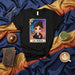 LA JUEZA Women's Judge Loteria Card T-Shirt, Cute La Jueza Legal Professional Graphic Tee, Number 18 Justice System Career Shirt, Lawyer Attorney Gift Idea, Unisex Black Short-Sleeve Top Mexicada