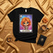 LA LEONA Loteria Card T-Shirt, Cute Cartoon Lion Girl Graphic Tee, Number 17 The Lioness Zodiac Sign Shirt, Unisex Mystical Fantasy Art Apparel Mexicada