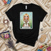 LA LETONA Cute Blonde Girl Flower Bouquet La Lotería Card 14 Softstyle Unisex T-Shirt Gift for Her Mexicada