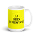 La Líder De Proyecto The Project Leader Funny Home Office Work Coffee Mug Mexican Spanish Pride Gift White Glossy Cup Yellow Card Mug Mexicada 15 oz