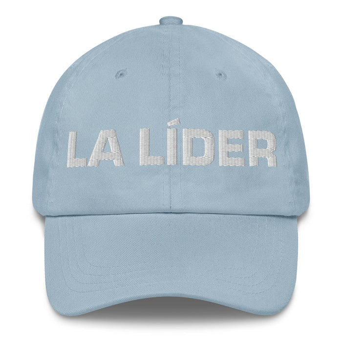 La Líder The Leader Mexican Spanish Pride Gift Regalo Dad Hat Mexicada Light Blue