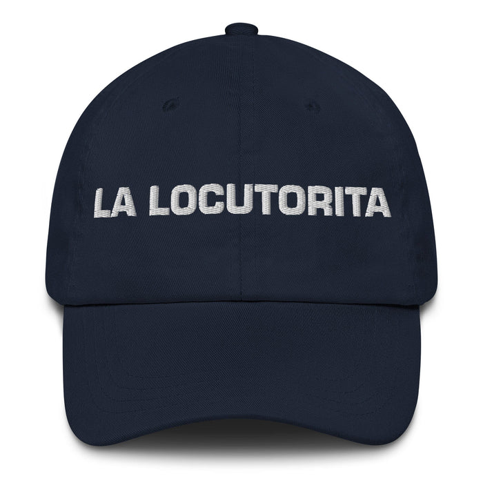 La Locutorita The Little Announcer Mexican Spanish Pride Gift Regalo Dad Hat Mexicada Navy