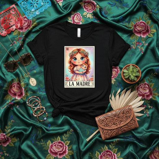 La Madre Lotería Card T-Shirt Cute Motherhood Graphic Tee Mexican Bingo Art Mama Gift Unisex Shirt Mexicada