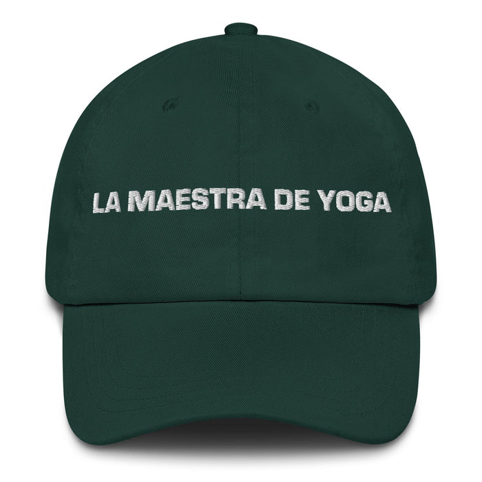 La Maestra De Yoga The Yoga Master Mexican Spanish Pride Gift Regalo Dad Hat Mexicada Spruce