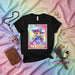 LA MAGA Cute Rainbow Witch Girl Loteria Card T-Shirt Unisex Mexican Bingo Style Graphic Tee Magical Gift Idea Mexicada