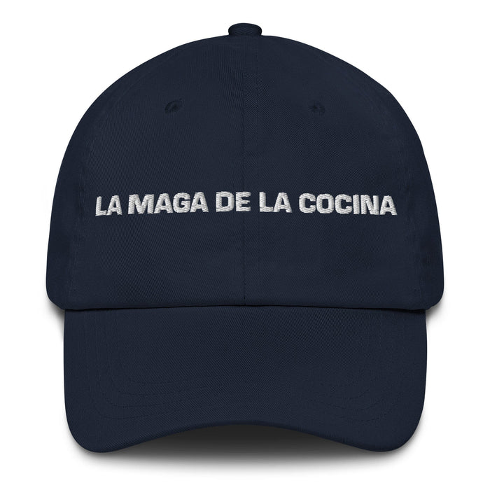 La Maga De La Cocina The Kitchen Wizard Mexican Spanish Pride Gift Regalo Dad Hat Mexicada Navy