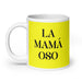 La Mamá Oso The Mama Bear / Papa Bear Funny Home Office Work Coffee Mug Mexican Spanish Pride Gift White Glossy Cup Yellow Card Mug Mexicada