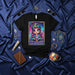 LA MEDIUM Spooky Cute Chibi Tarot Card Style T-Shirt Unisex Mexican Loteria Art Fortune Teller Mediumship Halloween Graphic Tee Gift Mexicada