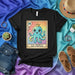 LA MOLA Cute Crowned Octopus Loteria Card T-Shirt Unisex Rainbow Sea Creature Graphic Tee Kawaii Ocean Animal Theme Merch Number 14 Mexicada