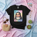 LA MONJA Cute Nun Loteria Card Graphic Tee Kawaii Mexican Bingo Inspired Unisex T-Shirt Religious Costume Game Night Gift Idea for Women and Men Mexicada