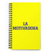 La Motivadora The Motivator | Yellow Spiral Notebook, 140 Dotted Sheets | Funny Gift Idea Home Office Work | Mexican Spanish Pride Gift Mexicada