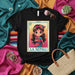 LA NEPALÍ Loteria Card T-Shirt, Cute Nepali Girl Illustration, Traditional South Asian Inspired Design, Unisex Graphic Tee, Number 17 Card, Cultural Pride Shirt Mexicada
