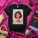 LA NIETA Cute Cartoon Girl Mexican Loteria Card Graphic Tee Shirt for Women, Funny Spanish Bingo Game Traditional Art Unisex T-Shirt Gift Idea Mexicada