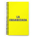 La Organizada The Organized One | Yellow Spiral Notebook, 140 Dotted Sheets | Funny Gift Idea Home Office Work | Mexican Spanish Pride Gift Mexicada