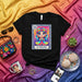 LA PAGANA Loteria Card T-Shirt Cute Rainbow Girl Cartoon Tee Mexican Bingo Style Shirt Number 13 Fiesta Gift Mexicada