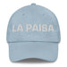 La Paisa The Countryman/Countrywoman Mexican Spanish Pride Gift Regalo Dad Hat Mexicada Light Blue