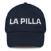 La Pilla The Rascal Mexican Spanish Pride Gift Regalo Dad Hat Mexicada Navy