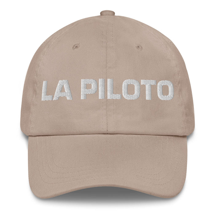 La Piloto The Pilot Mexican Spanish Pride Gift Regalo Dad Hat Mexicada Stone